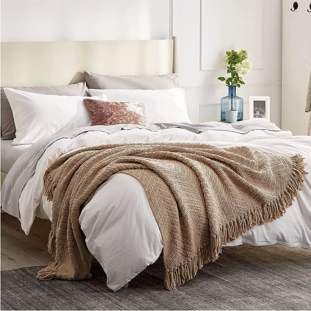 Light Pink Cozy Ultra Soft Bedroom Indoor outdoor Throw Blanket- Gift/Presence